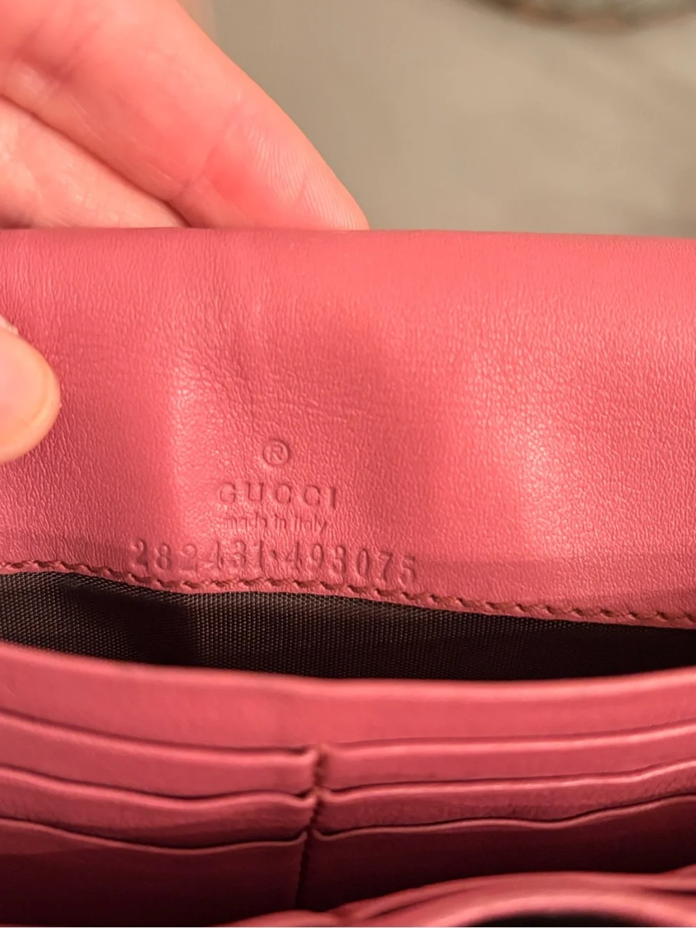 Vintage Gucci Interlocking G Canvas Continental Flap Wallet with Pink Leather - Picture 2 of 16